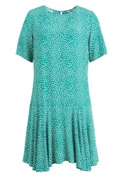 Khujo Femme AVARU Robe De Jour Turquoise -khujo Soldes 821e9a4a2db14d6f8da3c677ffea659d