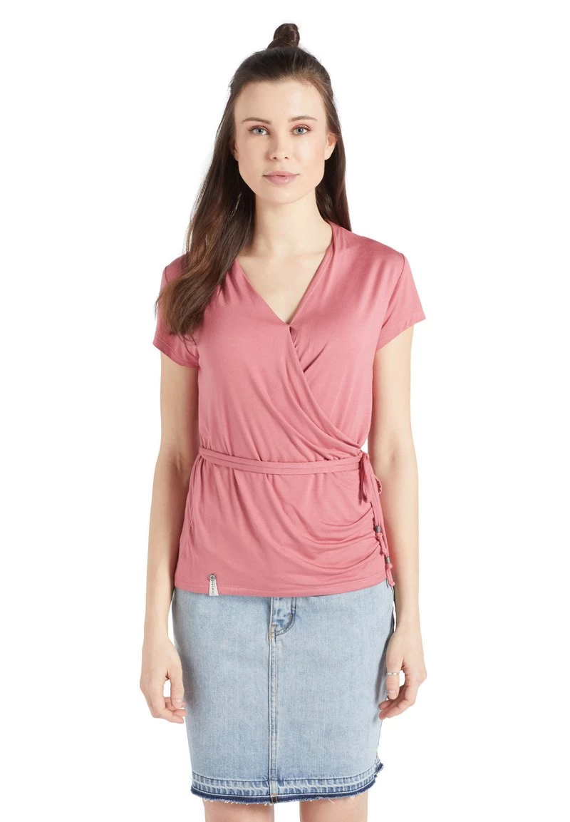 Khujo LETICIA T Shirt Imprimé Rosa Femme 3 Khujo LETICIA T Shirt Imprimé Rosa Femme