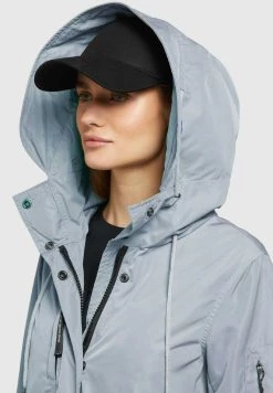 Khujo DAYES Parka Blaugrau Hell Femme -khujo Soldes 82bb1a4c19a1477dbe6217f9eab02501