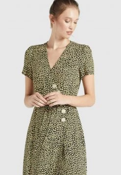 Khujo Femme PORGY Robe De Jour Schwarz Gelb Geblümt 13 Khujo Femme PORGY Robe De Jour Schwarz Gelb Geblümt -khujo Soldes 84758fc80c8d4af298856c114bfceacf