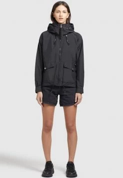 Khujo Femme BLAIR Veste Mi Saison Schwarz -khujo Soldes 882ae71c14b94454805fbeed7747ab9d