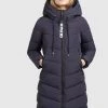 Khujo AYLEENA Veste D'hiver Dunkelblau Femme -khujo Soldes 8844841b5f414fadafbbb72eaf48f8ca