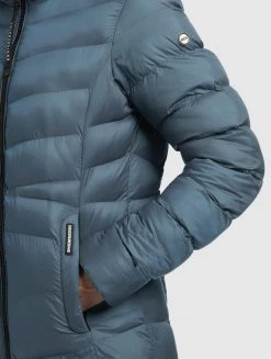 Khujo INGRAM SHINE Veste D'hiver Blaugrau Femme -khujo Soldes 89195e6dabd5479b8506986ea1561004