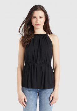 Khujo VALDA Débardeur Schwarz Femme -khujo Soldes 8ac9683ab5ef4532b5112036da9ea98f