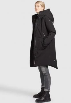 Khujo CHARLYN2 Veste D'hiver Schwarz Femme -khujo Soldes 8c5869a9ae8c43d195693f89a108f96f
