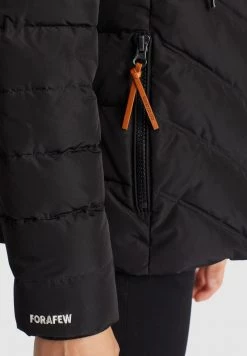 Khujo Femme EIJA Veste D'hiver Schwarz -khujo Soldes 8d03b8722a354958952215ca2e5fab02