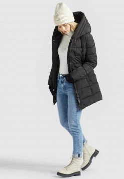 Khujo SILLA Veste D'hiver Schwarz Femme -khujo Soldes 8d06429a11e8449ab679b1ee87d7eee5