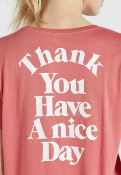 Khujo Femme BANANI THANK YOU T Shirt Imprimé Rosa -khujo Soldes 8d637e2d84e44a178506480c2837db15