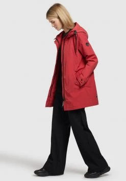 Khujo JELLE Parka Rot Femme -khujo Soldes 8d87d9d521794c838f838c63fa22f27c