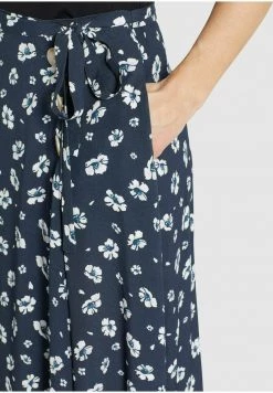 Khujo Femme HEPKE Jupe Trapèze Blau Weiß Geblümt -khujo Soldes 8e1086183e2044128826bed4a6a184bb