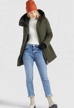 Khujo Femme KANDA Veste D'hiver Dunkeloliv -khujo Soldes 8e988b1a661d4f68a3e200876c058d23