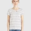 Khujo Femme RAFAELA T Shirt Imprimé Weiß Schwarz Gestreift -khujo Soldes 8e9e3a08a34d497691e9bcdd4071ea0b