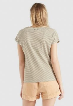 Khujo BABSI T Shirt Imprimé Weiß Ocker Gestreift Femme -khujo Soldes 8f75ab91000b4aed92003d9f8812e5e0