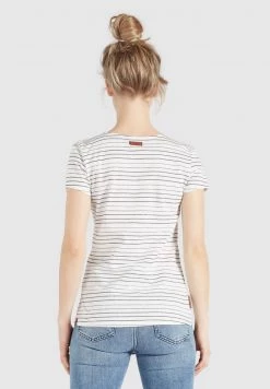 Khujo Femme RAFAELA T Shirt Imprimé Weiß Schwarz Gestreift -khujo Soldes 8f8855c559754662ada9b1d5b19f5823