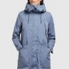 Khujo AIRA2 Parka Blau Femme -khujo Soldes 8ff56150bd2044eeb0495894332706e3