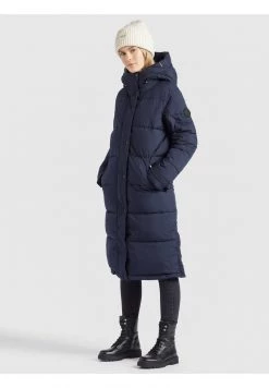 Khujo MANTEL DAKOTA Veste D'hiver Dunkelblau Femme -khujo Soldes 9209ef4765424abd92bb9f1315c4bee6