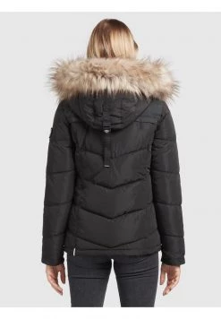 Khujo WINSEN Veste D'hiver Schwarz Femme -khujo Soldes 92d85fbddf904217b06e7a0d672f457c