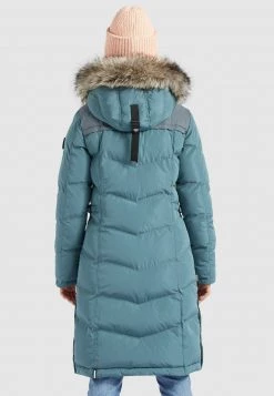 Khujo Femme LUBECK LONG Veste D'hiver Blaugrau -khujo Soldes 93e82e4970f9439386dcee005f64edb5