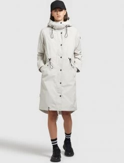Khujo Femme MARNIA Parka Hellgrau -khujo Soldes 952765814e97483c9c76e4a4c64ad03c