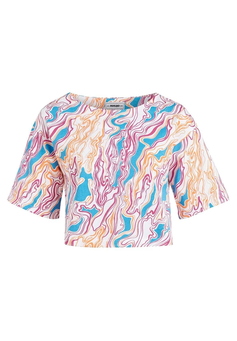Khujo SUTTON T Shirt Imprimé Mehrfarbig Gemustert Femme 10 Khujo SUTTON T Shirt Imprimé Mehrfarbig Gemustert Femme – Image 8
