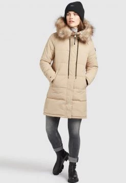 Khujo MANTEL JARVANA Veste D'hiver Beige Femme