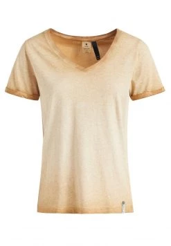 Khujo Femme BARU T Shirt Basique Sand -khujo Soldes 96c86db098104e4ba877ba892bc16465