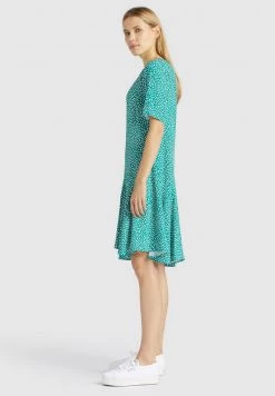 Khujo Femme AVARU Robe De Jour Turquoise -khujo Soldes 99b10ea41ff44ac8914a1161ec9413b1