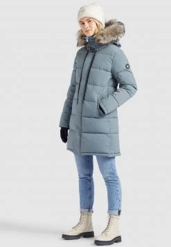 Khujo MANTEL JARVANA Veste D'hiver Blaugrau Femme