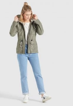 Khujo Femme FAMKE Veste Mi Saison Hellkhaki -khujo Soldes 9cf4beb2e2d64e79a7298a4a07587786