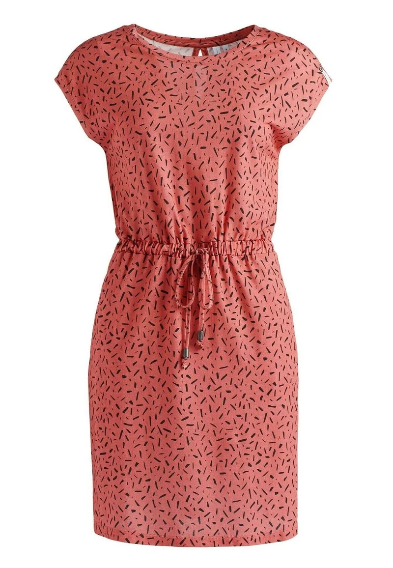 Khujo SAMMY Robe Fourreau Rosa Schwarz Gemustert Femme 12 Khujo SAMMY Robe Fourreau Rosa Schwarz Gemustert Femme – Image 10