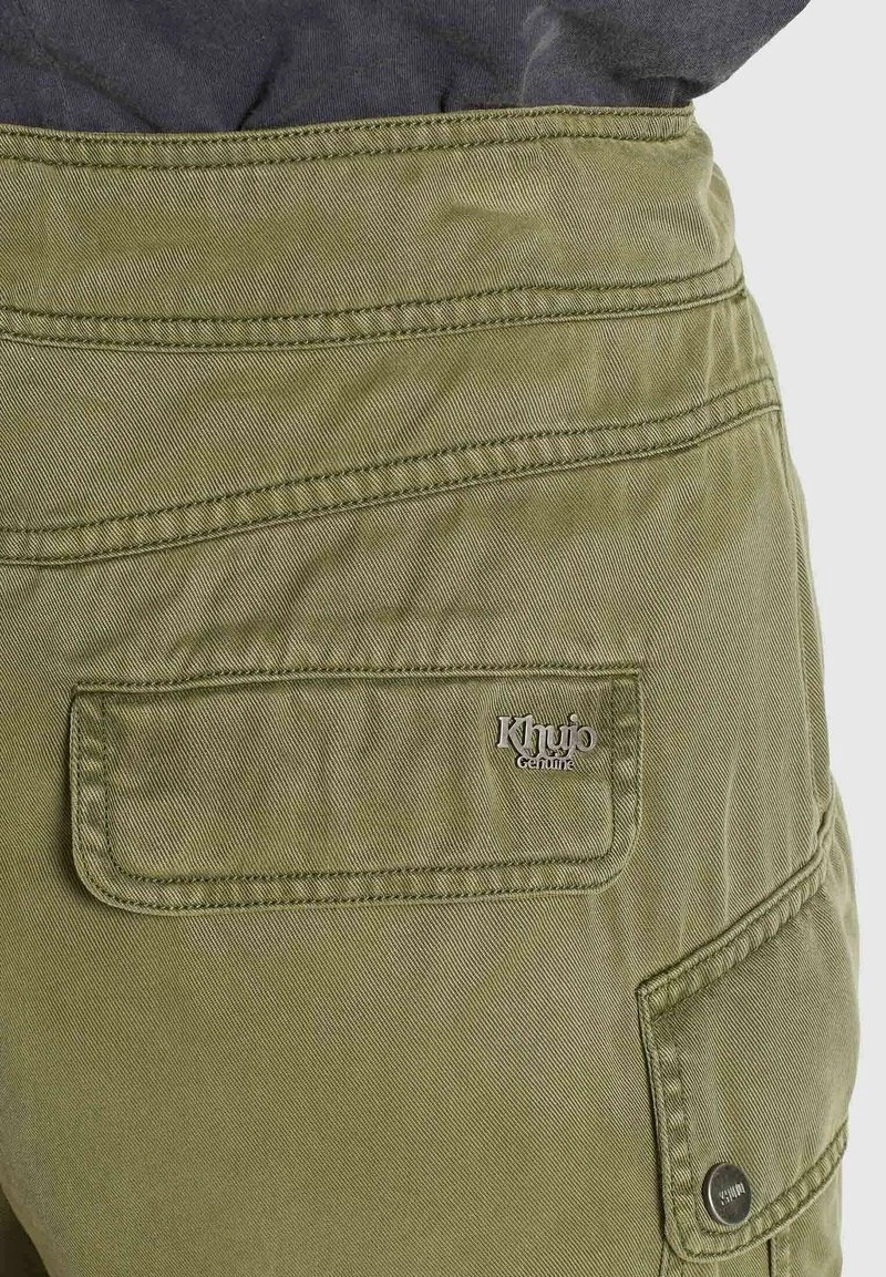 Khujo JOSLIN Pantalon Cargo Khaki Gewaschen Femme 9 Khujo JOSLIN Pantalon Cargo Khaki Gewaschen Femme – Image 7