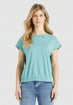 Khujo MARIKA T Shirt Imprimé Aqua Meliert Femme