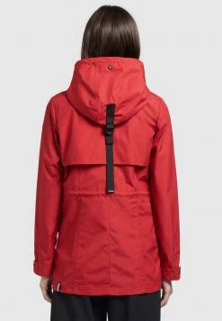 Khujo Femme FELINA Veste Imperméable Rot -khujo Soldes a760e8f1deb94ddbba171ee59074b890