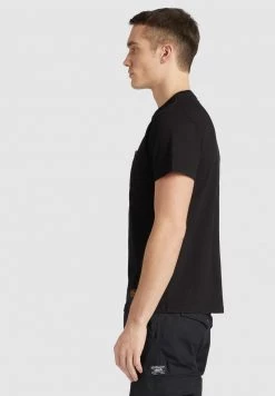 Khujo DESTIN SOLID T Shirt Imprimé Schwarz Homme -khujo Soldes a838daf0e1b547afa52a0d1adc5a5c3c