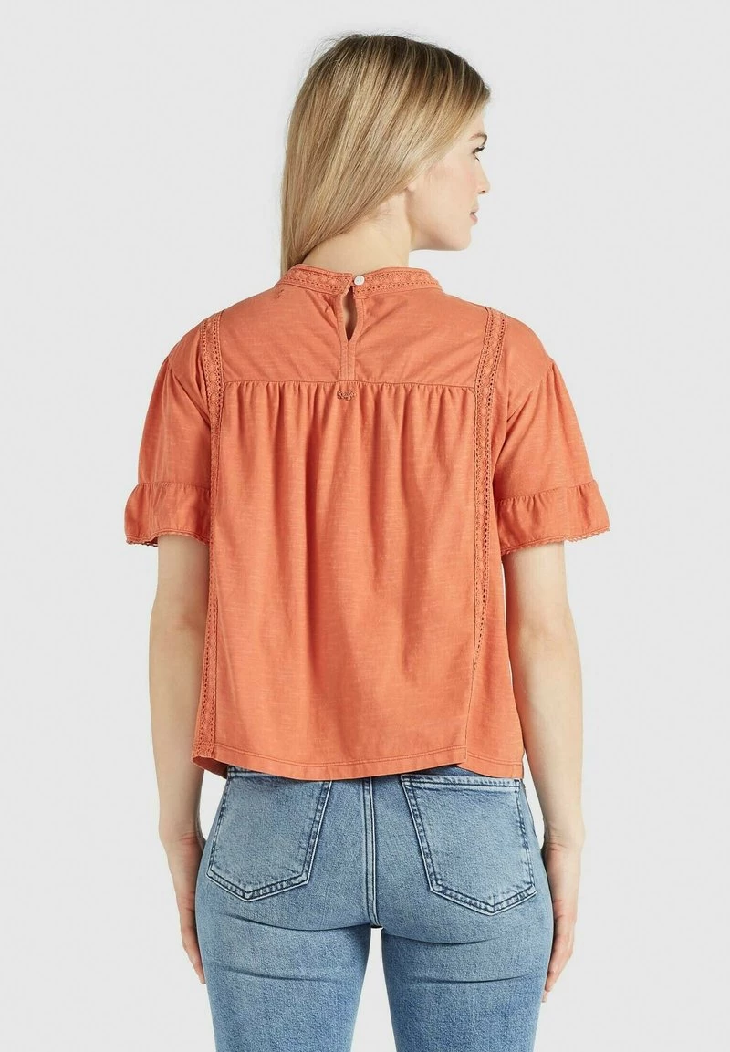 Khujo Femme TINCA Blouse Terrakotta 5 Khujo Femme TINCA Blouse Terrakotta – Image 3