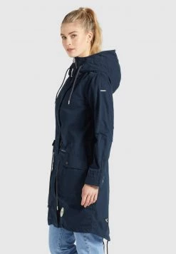 Khujo Femme NANDA2 Parka Dunkelblau -khujo Soldes a8a3a3959f774c7a90049a70eeffe262