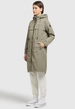 Khujo VOYA Parka Graugrün Femme -khujo Soldes a8a4ce26f2a442bd994e1167b170850d