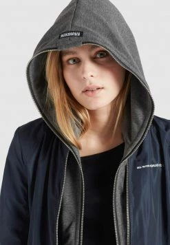 Khujo Femme LARIFA Blouson Bomber Dunkelblau -khujo Soldes a8b48fe9a3154f3089fff2877ff597ac