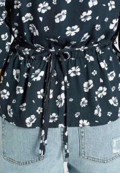 Khujo Femme RINALDA Blouse Blau Weiß Geblümt 17 Khujo Femme RINALDA Blouse Blau Weiß Geblümt -khujo Soldes ac44354832f5410aa54985aeb31a37aa