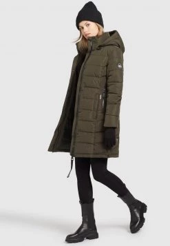 Khujo DELINAS2 Veste D'hiver Dunkeloliv Femme -khujo Soldes acb864d4ee104002825082c00ba3dd5c