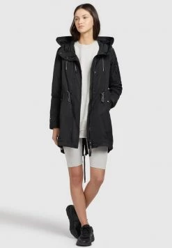 Khujo DAYES Parka Schwarz Femme -khujo Soldes ae379a79e7254263b7de62d22c521a15