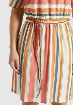 Khujo Femme GABY Robe En Jersey Mehrfarbig Gestreift -khujo Soldes aed719ba95c64fd896c56a1f4df0b3fb