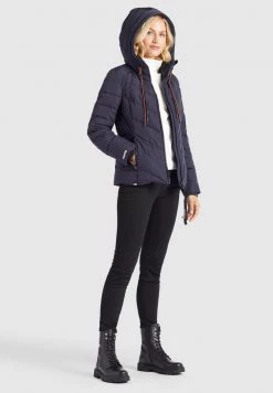 Khujo EIJA Veste D'hiver Dunkelblau Femme -khujo Soldes afa0699f3f044a47905db8b7ede71f39