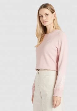 Khujo Femme ANAKONI LEAVES EMBRO Sweatshirt Rosa -khujo Soldes b028235279e24ee697aaafe21b5edcd8