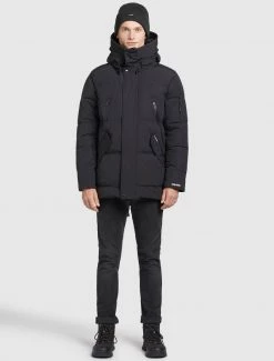 Khujo Homme GORD Veste D'hiver Schwarz