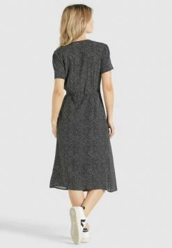 Khujo PORGY Robe De Jour Schwarz Weiß Gepunktet Femme -khujo Soldes b10a69579a134d0ca1b9ee936dcd5b3e