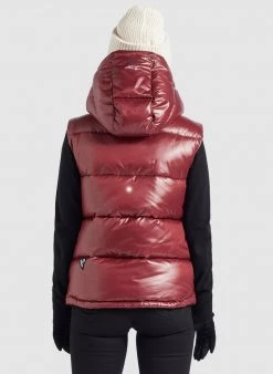 Khujo MARGARIDA SHINY Veste Sans Manches Weinrot Glänzend Femme 9 Khujo MARGARIDA SHINY Veste Sans Manches Weinrot Glänzend Femme -khujo Soldes b12c19a52b96448c87a475e2777a254e