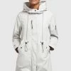 Khujo DAYES Parka Hellgrau Femme -khujo Soldes b2140ba773c346ee899173c94a2a60e5
