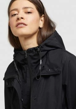 Khujo FELINA Veste Imperméable Schwarz Femme -khujo Soldes b2b4387c4f514b72b5c9e9ca7695741e