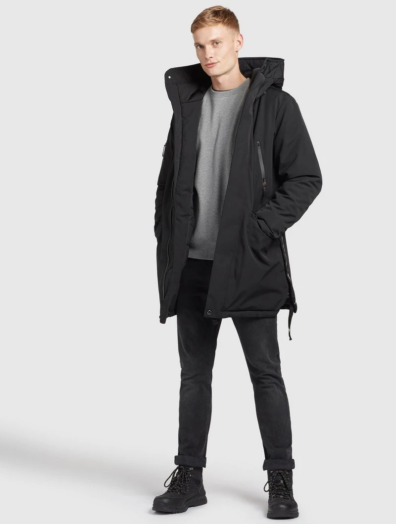 Khujo Homme DANCER Veste D'hiver Schwarz 4 Khujo Homme DANCER Veste D'hiver Schwarz – Image 2